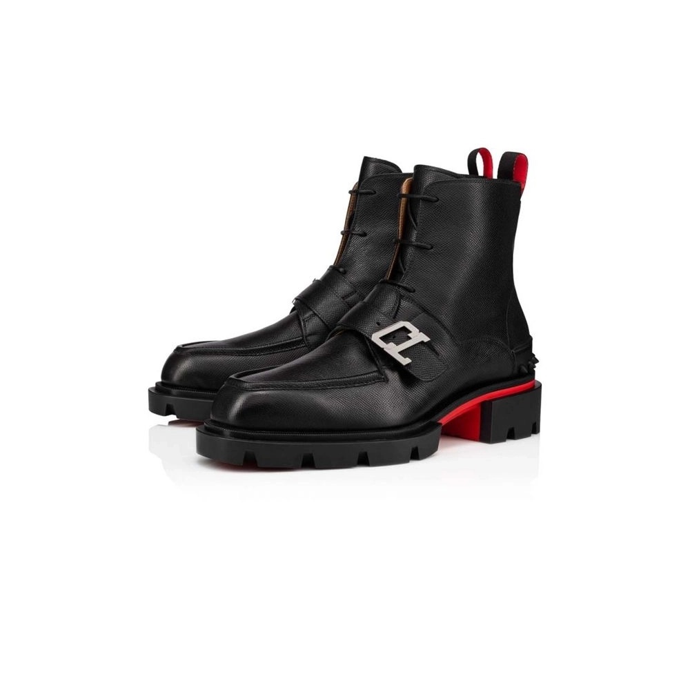 cheap Christian Louboutin Boot Our Georges B Black Calf sale