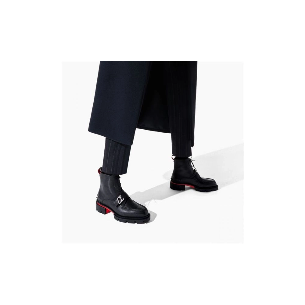 cheap Christian Louboutin Boot Our Georges B Black Calf sale