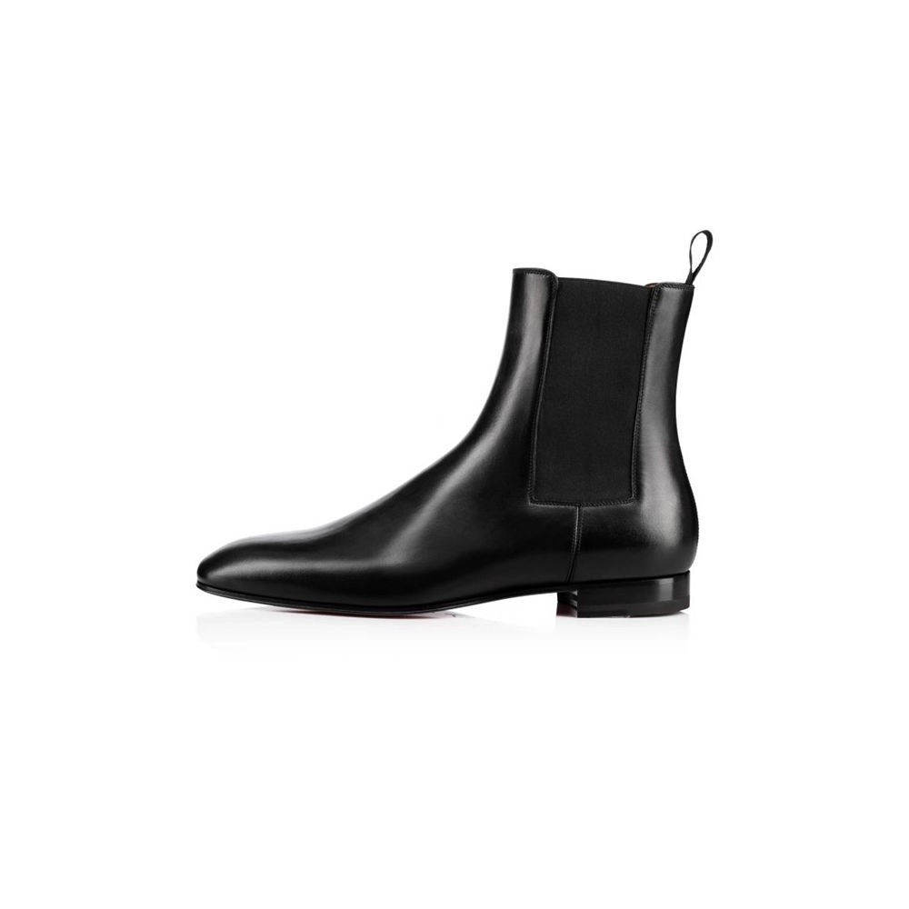 cheap Christian Louboutin Boot Roadie Black Leather sale
