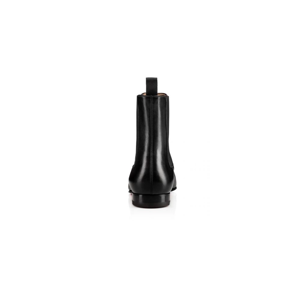cheap Christian Louboutin Boot Roadie Black Leather sale