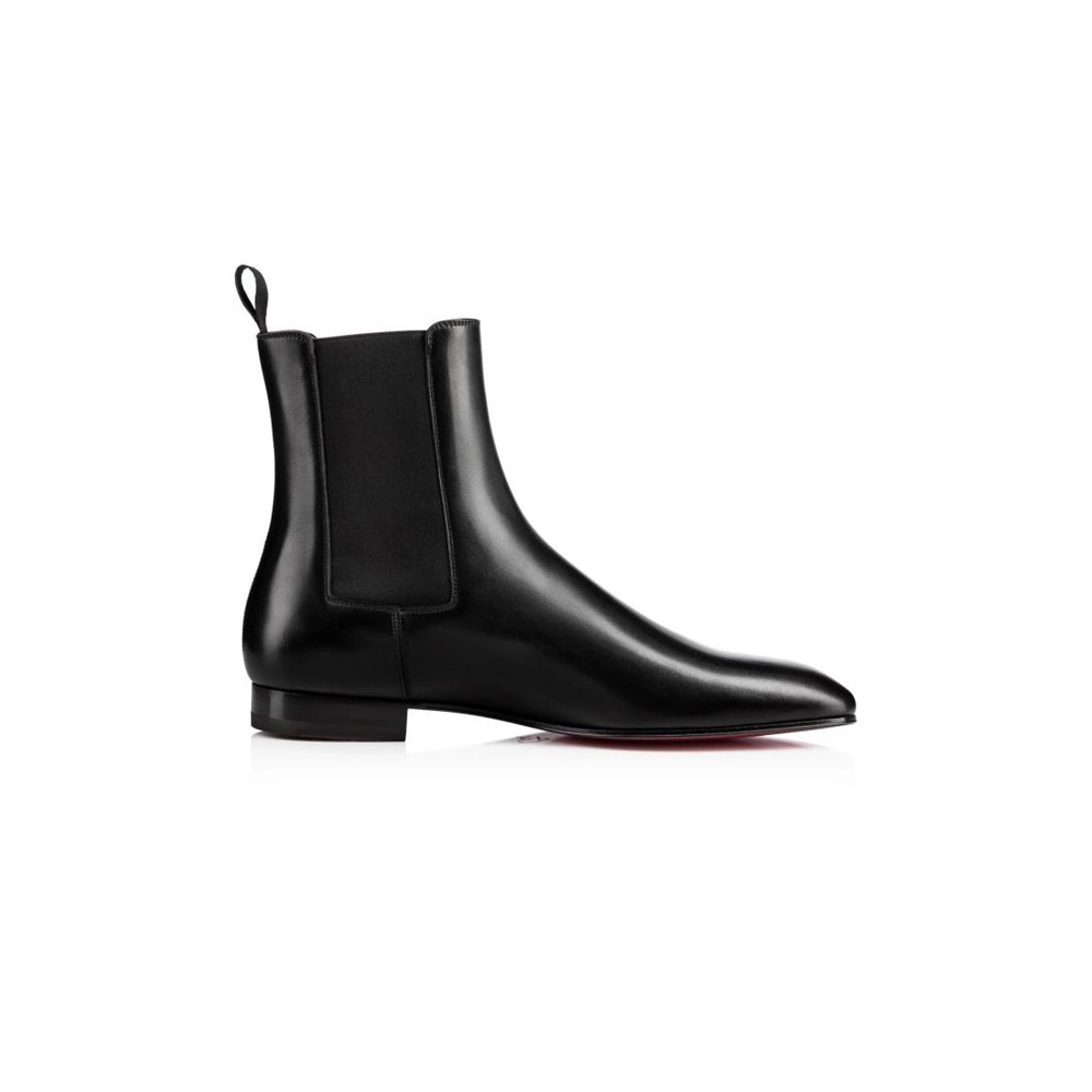 cheap Christian Louboutin Boot Roadie Black Leather sale