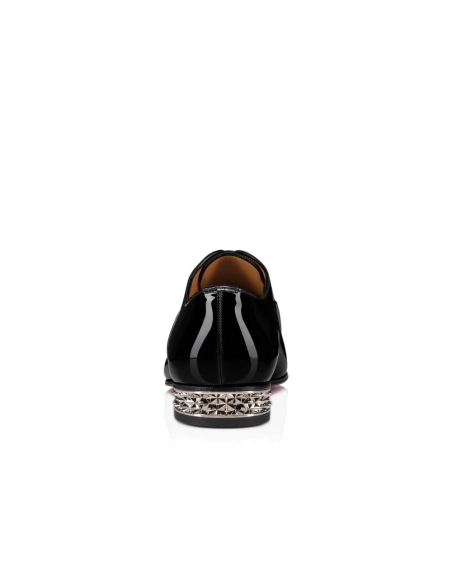 Discount Christian Louboutin Greggyrocks Oxfords Shoes Patent Leather Black Outlet Online