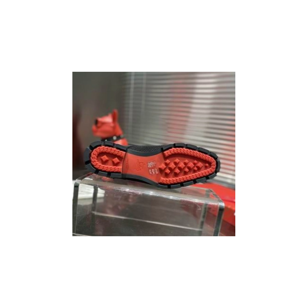 Replica Christian Louboutin Charlie Me Oxfords Calf Leather Black, Fake CL Shoes