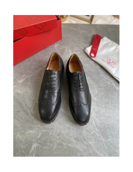 Fake Christian Louboutin Charlie Me Oxfords Calf Leather Black, Replica Christian Louboutin Shoes