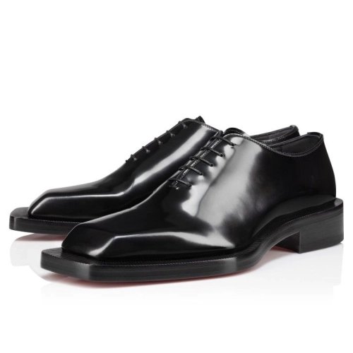 Discount Christian Louboutin Caraca Oxfords Abrasivato Calf Leather Black Outlet Sale