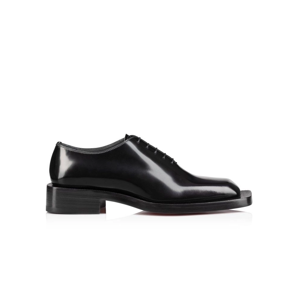 Discount Christian Louboutin Caraca Oxfords Abrasivato Calf Leather Black Outlet Sale