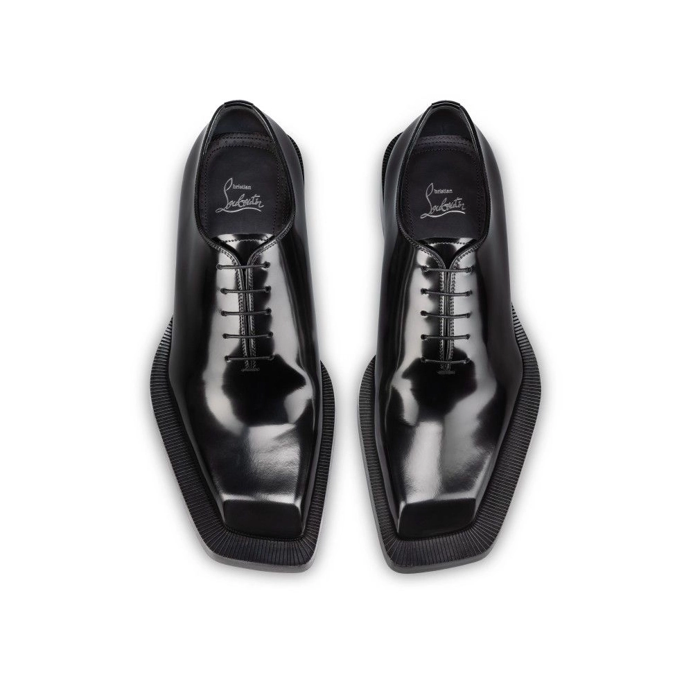 Discount Christian Louboutin Caraca Oxfords Abrasivato Calf Leather Black Outlet Sale