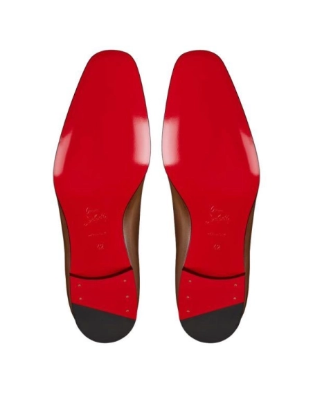 Cheap Christian Louboutin Lafitoch Oxfords Calf Leather Havane Brown for Sale