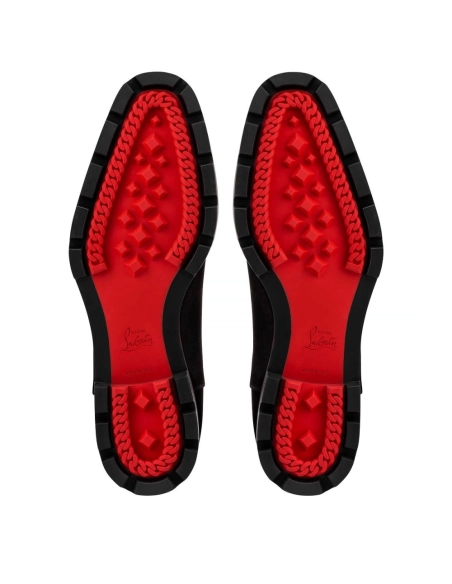 Discount Christian Louboutin Hubertus Oxford Veau Velours Black Outlet Online