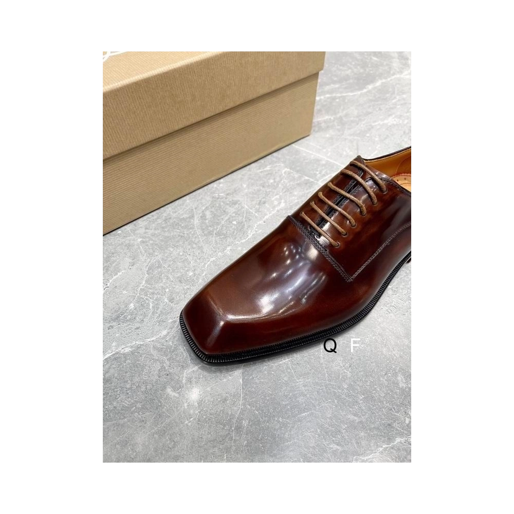 Cheap Christian Louboutin Capitano Oxford Smooth Calf Leather Brown for Sale
