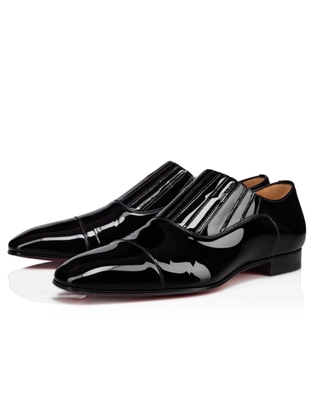 Replica Christian Louboutin Greg On Oxford Patent Leather Black, Knockoff Christian Louboutin Shoes