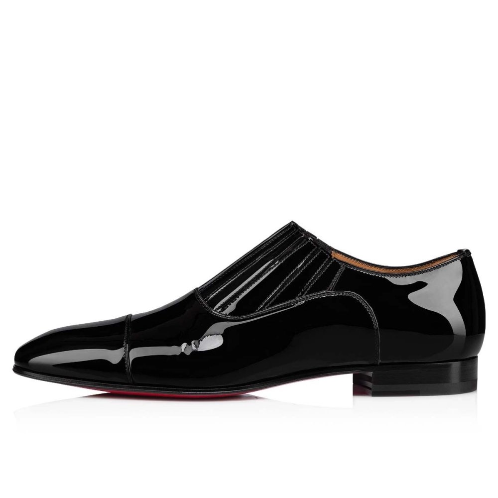 Replica Christian Louboutin Greg On Oxford Patent Leather Black, Knockoff Christian Louboutin Shoes