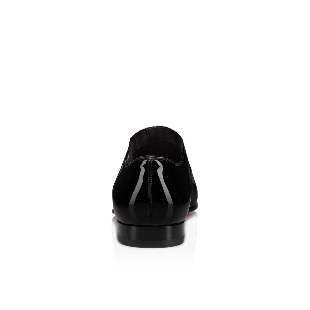 Replica Christian Louboutin Greg On Oxford Patent Leather Black, Knockoff Christian Louboutin Shoes