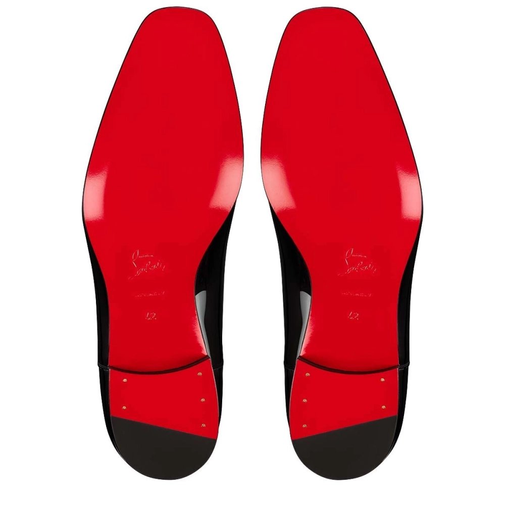 Replica Christian Louboutin Greg On Oxford Patent Leather Black, Knockoff Christian Louboutin Shoes