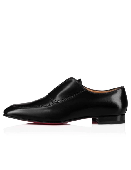 Replica Christian Louboutin Lafitte On Oxford Calf Leather Black, Fake Christian Louboutin Shoes