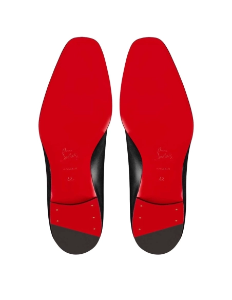 Replica Christian Louboutin Lafitte On Oxford Calf Leather Black, Fake Christian Louboutin Shoes