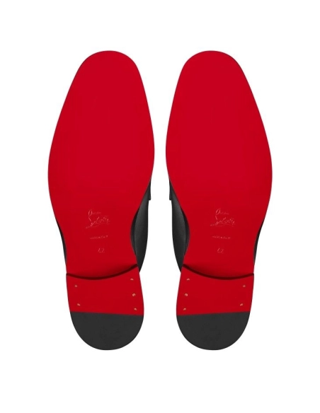 Replica Christian Louboutin Chambeluss Mules Calf Leather Black, Fake CL Shoes