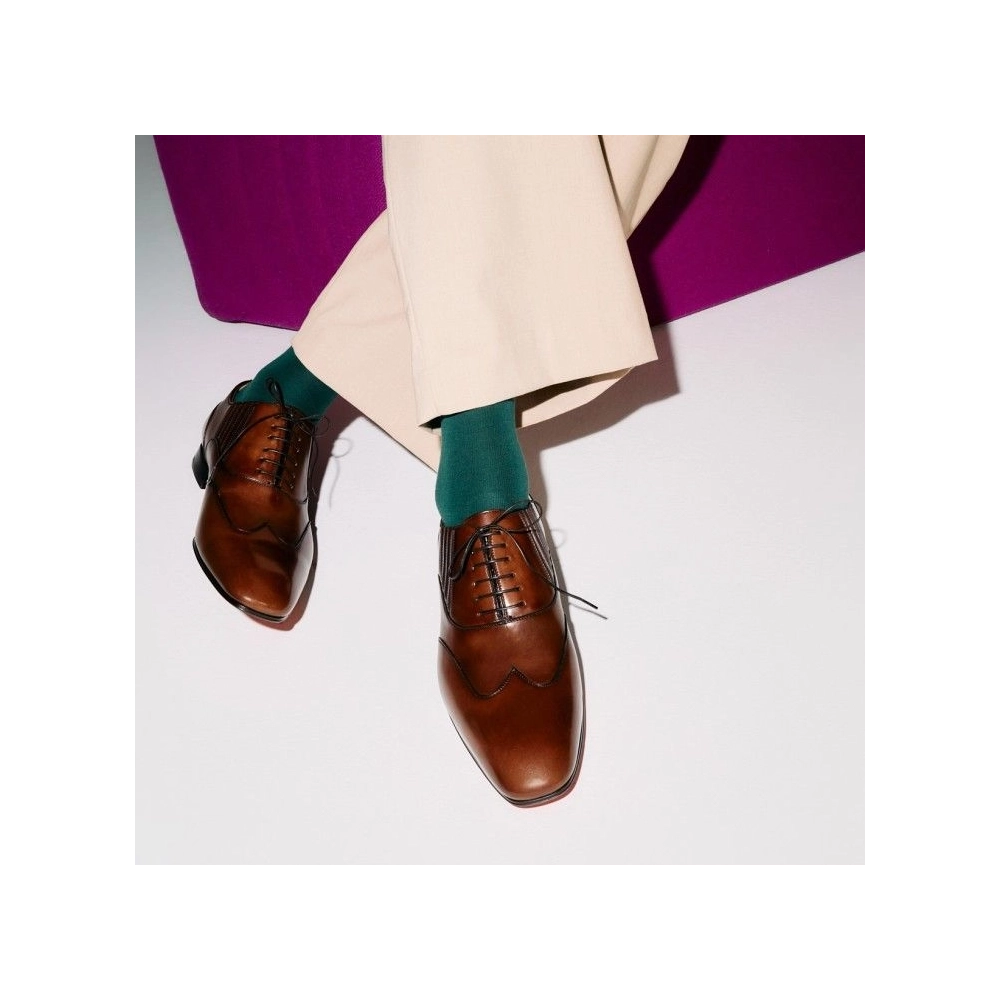 Cheap Christian Louboutin My Amor W Oxfords Patinated Calf Leather Havane for Sale, Discount CL Shoes