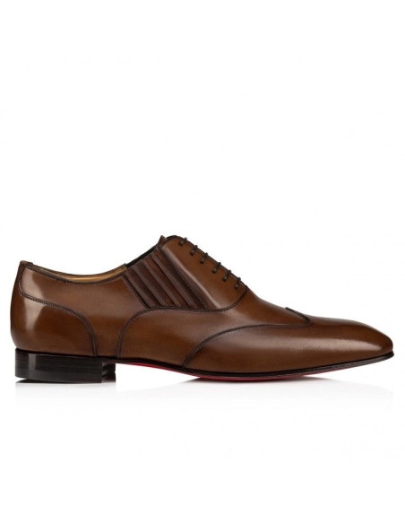 Cheap Christian Louboutin My Amor W Oxfords Patinated Calf Leather Havane for Sale, Discount CL Shoes