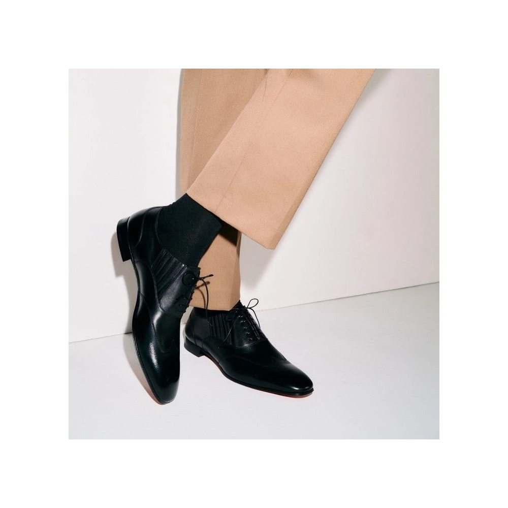 Knockoff Christian Louboutin My Amor W Oxfords Calf Leather Black, Replica Christian Louboutin Shoes