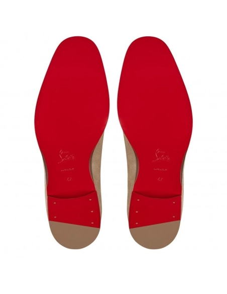 Replica Christian Louboutin Chambelimoc Loafers Calf Leather Saharienne, Fake Christian Louboutin Shoes