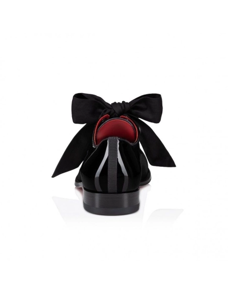 Fake Christian Louboutin Derloon Derbies Patent Calf Leather Black, Replica Christian Louboutin Shoes