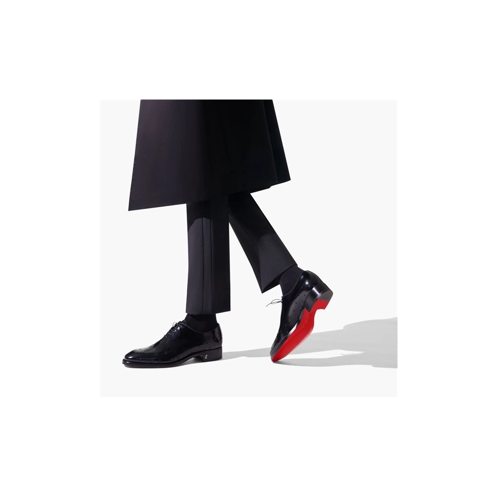 Christian Louboutin Oxford Corteobello Black Calf Shoe