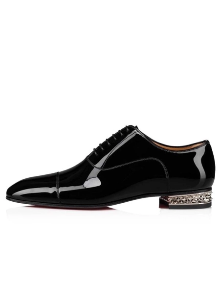 Christian Louboutin Oxford Greggo Black Leather Shoe