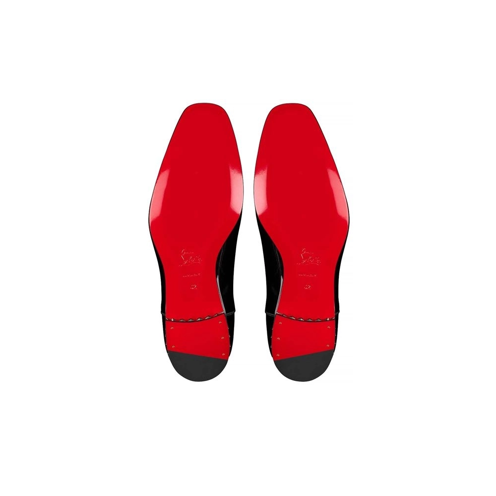 Christian Louboutin Oxford Greggo Black Leather Shoe