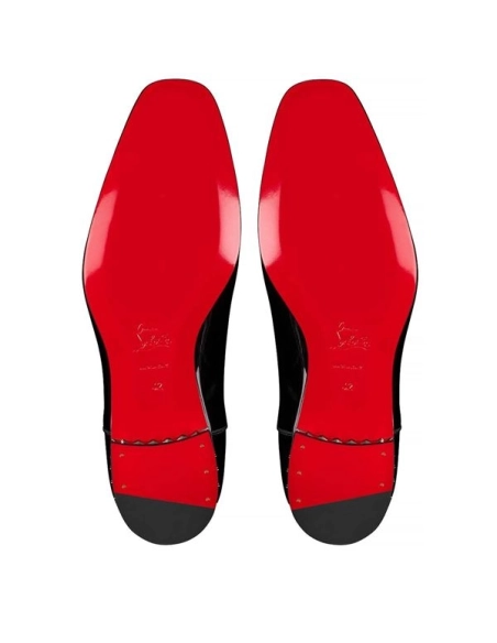 Christian Louboutin Oxford Greggo Black Leather Shoe