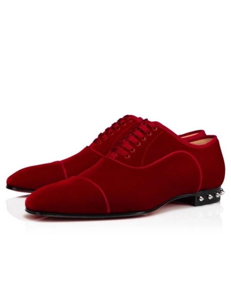cheap Christian Louboutin Oxford So Greggo Loubi Red Shoe sale