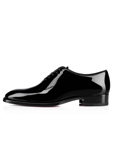 cheap Christian Louboutin Oxford Corteo Black Patent Leather sale