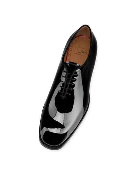 cheap Christian Louboutin Oxford Corteo Black Patent Leather sale