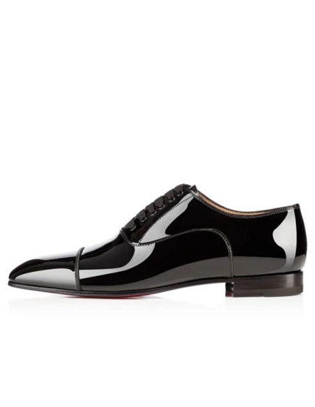 cheap Christian Louboutin Oxford Greggo Black Patent Leather sale