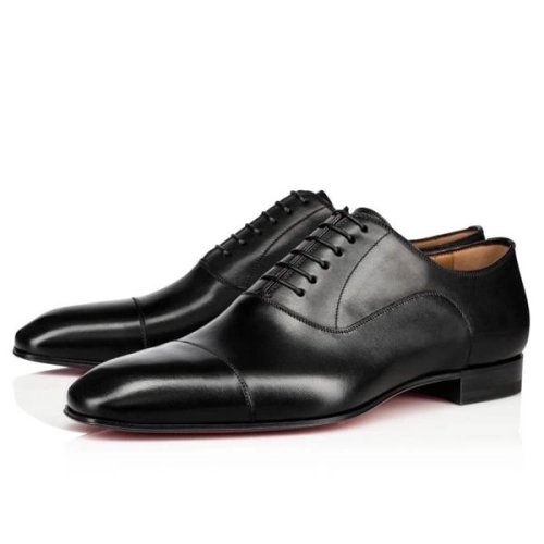 cheap Christian Louboutin Oxford Greggo Black Calf For Men sale