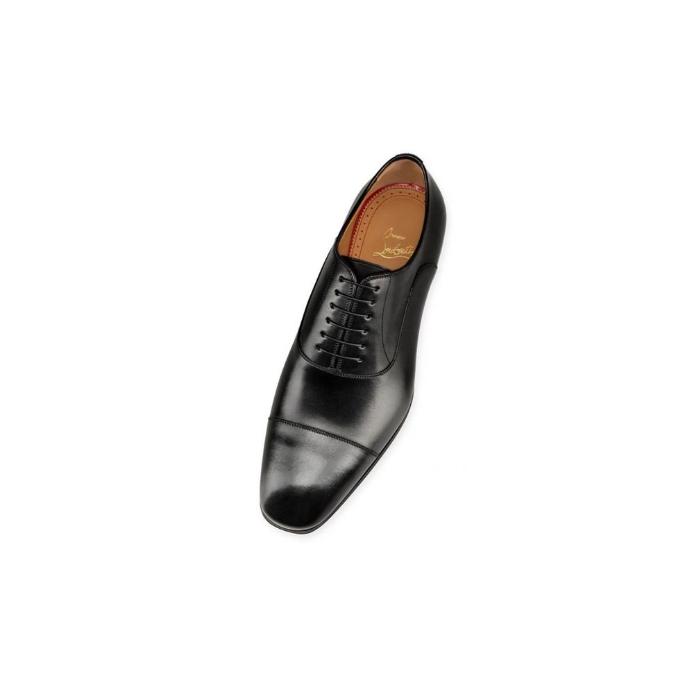 cheap Christian Louboutin Oxford Greggo Black Calf For Men sale