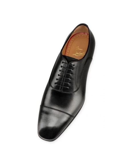 cheap Christian Louboutin Oxford Greggo Black Calf For Men sale