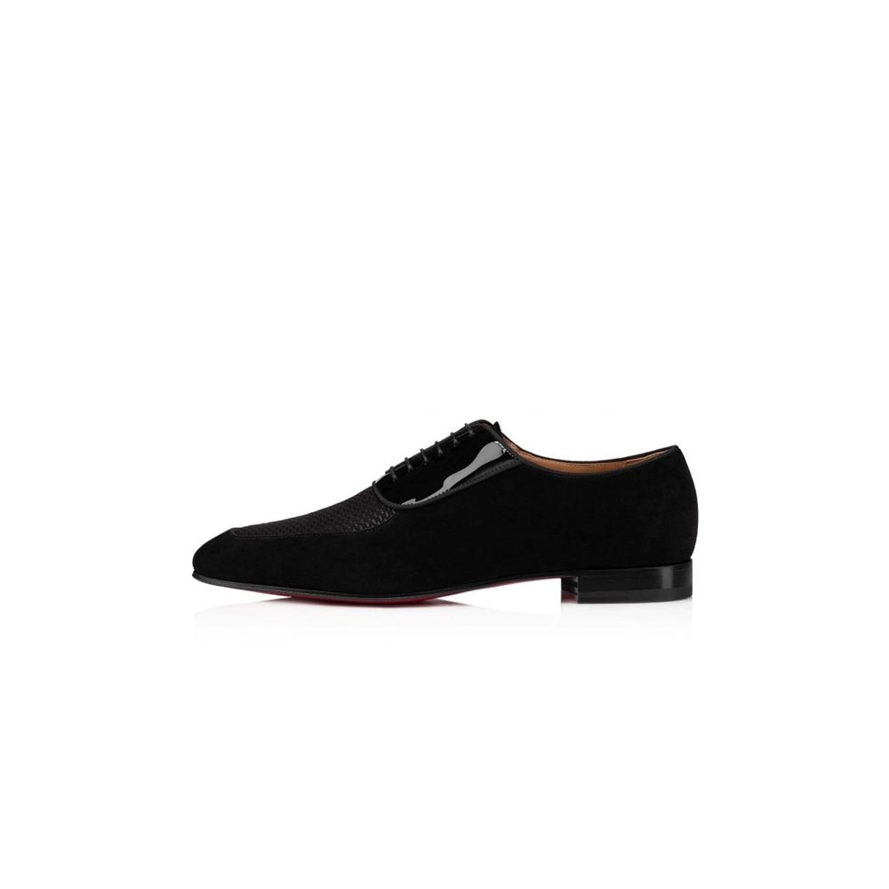 cheap Christian Louboutin Oxford Lafitte Flat Black Calf sale