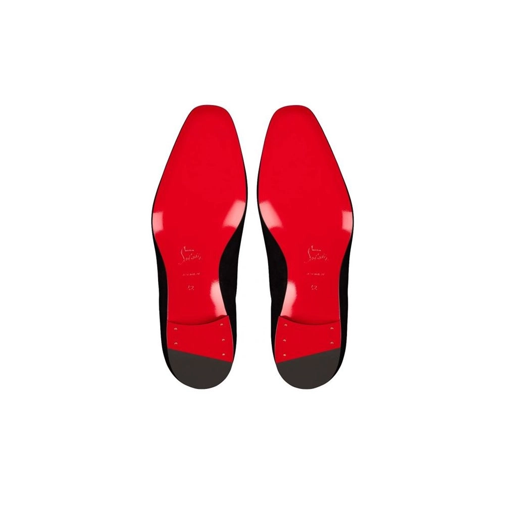 cheap Christian Louboutin Oxford Lafitte Flat Black Calf sale