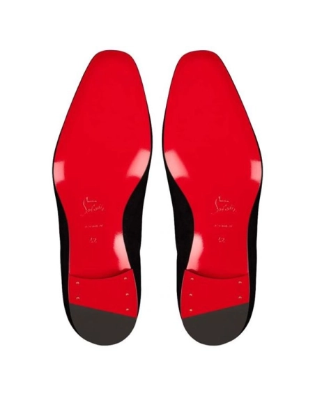 cheap Christian Louboutin Oxford Lafitte Flat Black Calf sale