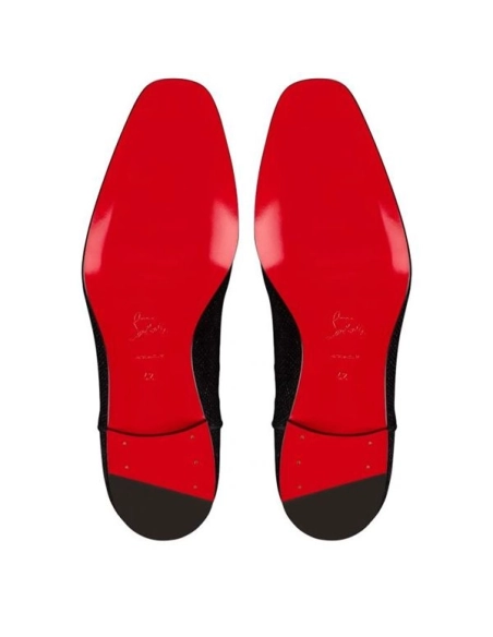 cheap Christian Louboutin Oxford Greggo Orlato Black Shoe sale