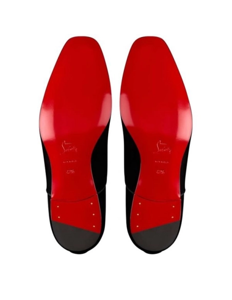 cheap Christian Louboutin Oxford Alpha Male Black Veau Velours sale