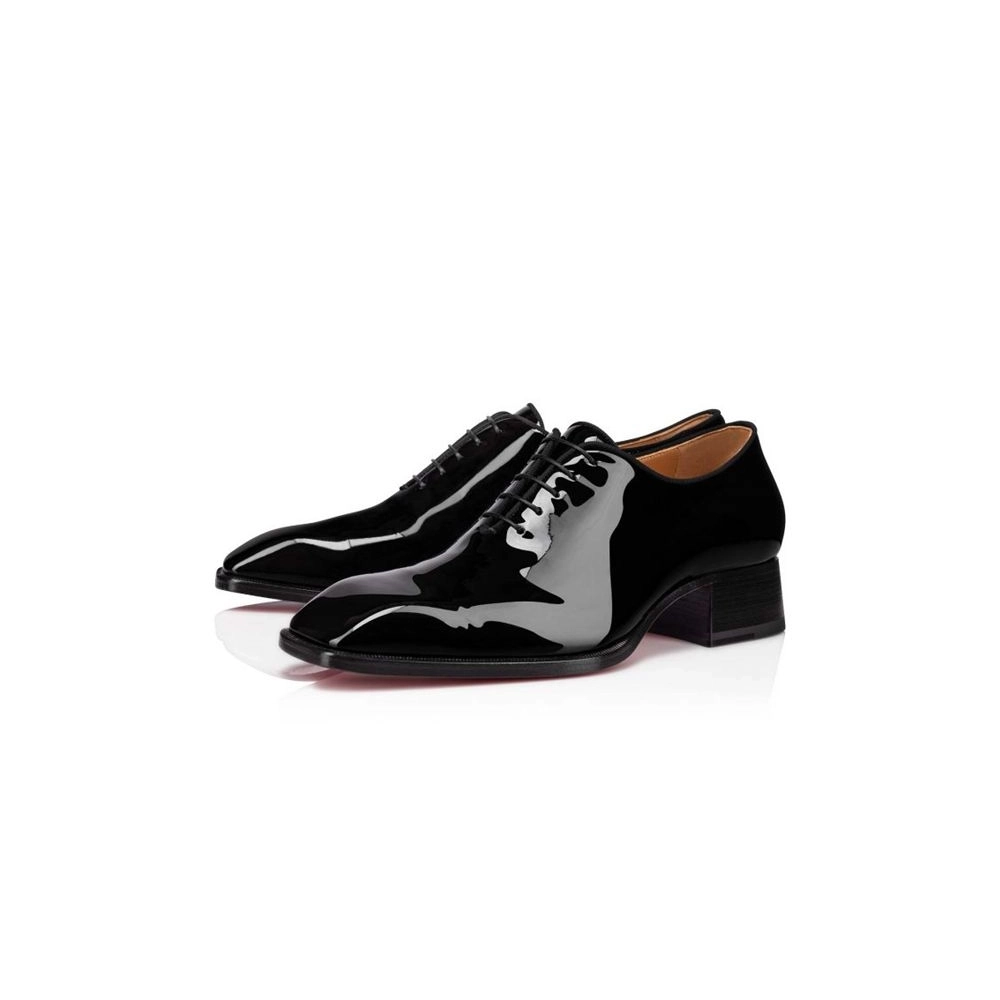 cheap Christian Louboutin Oxford Vatik Black Patent sale