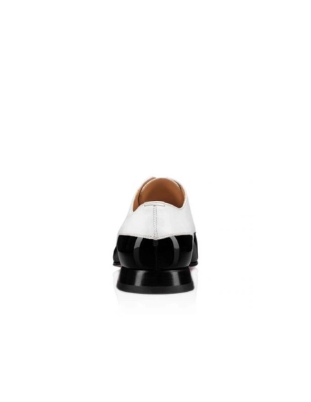 cheap Christian Louboutin Oxford Off and Gen Black white Patent sale