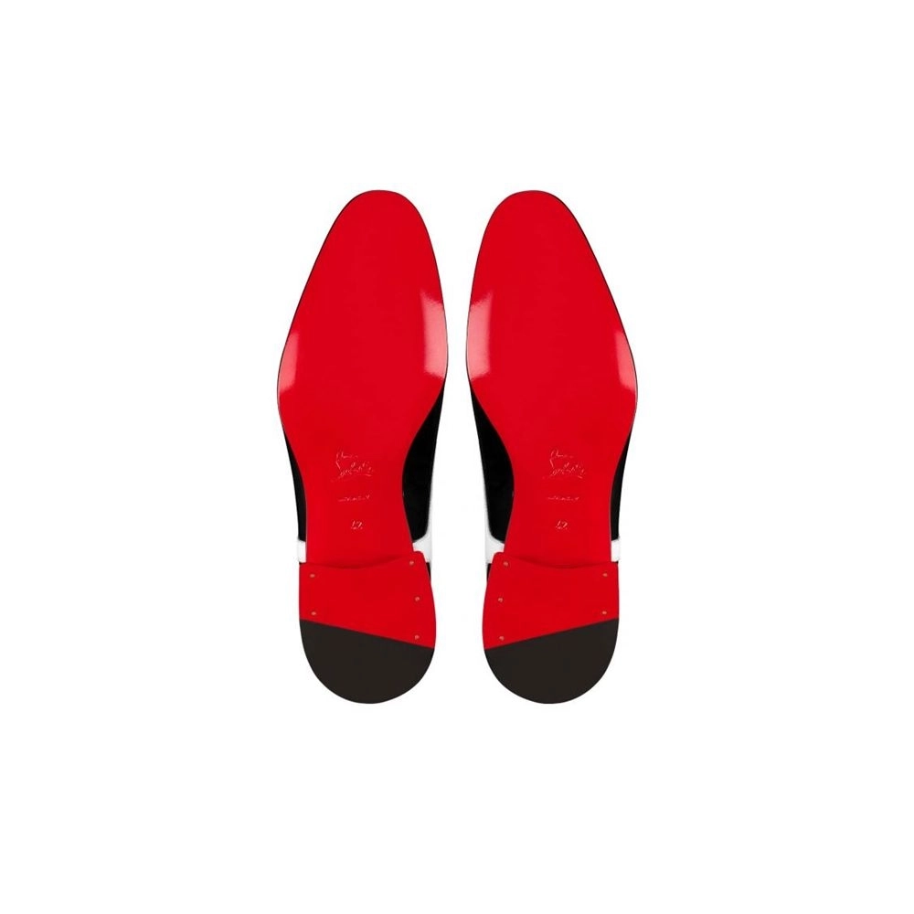 cheap Christian Louboutin Oxford Off and Gen Black white Patent sale