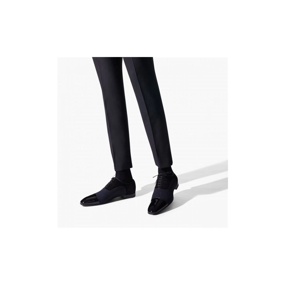 cheap Christian Louboutin Oxford Greggo Black Patent Calf sale