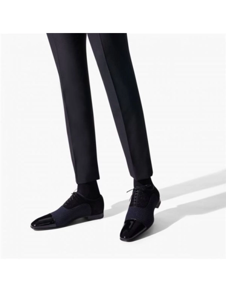 cheap Christian Louboutin Oxford Greggo Black Patent Calf sale