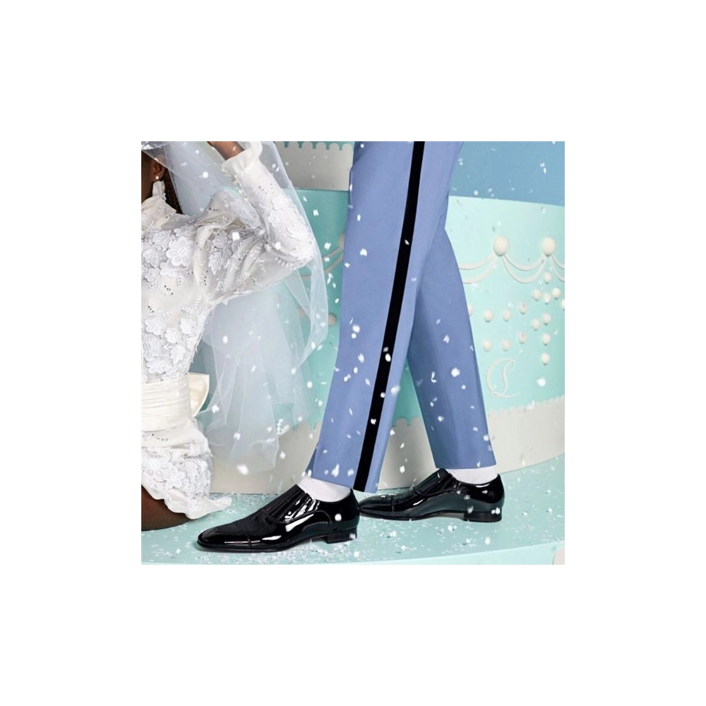 cheap Christian Louboutin Oxford Greg on Black Patent Calf sale