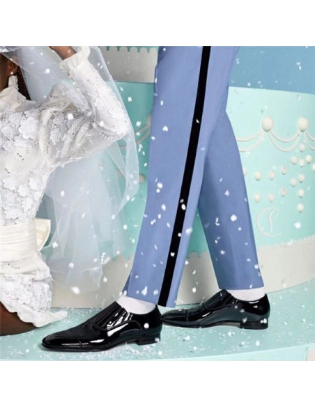 cheap Christian Louboutin Oxford Greg on Black Patent Calf sale