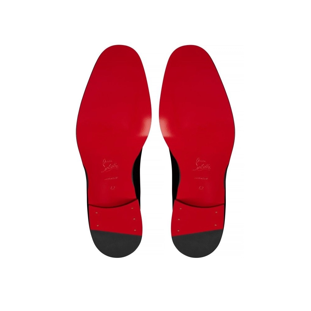 Discount Christian Louboutin Chambeliss Night Strass Derbies Velvet Black Outlet Online